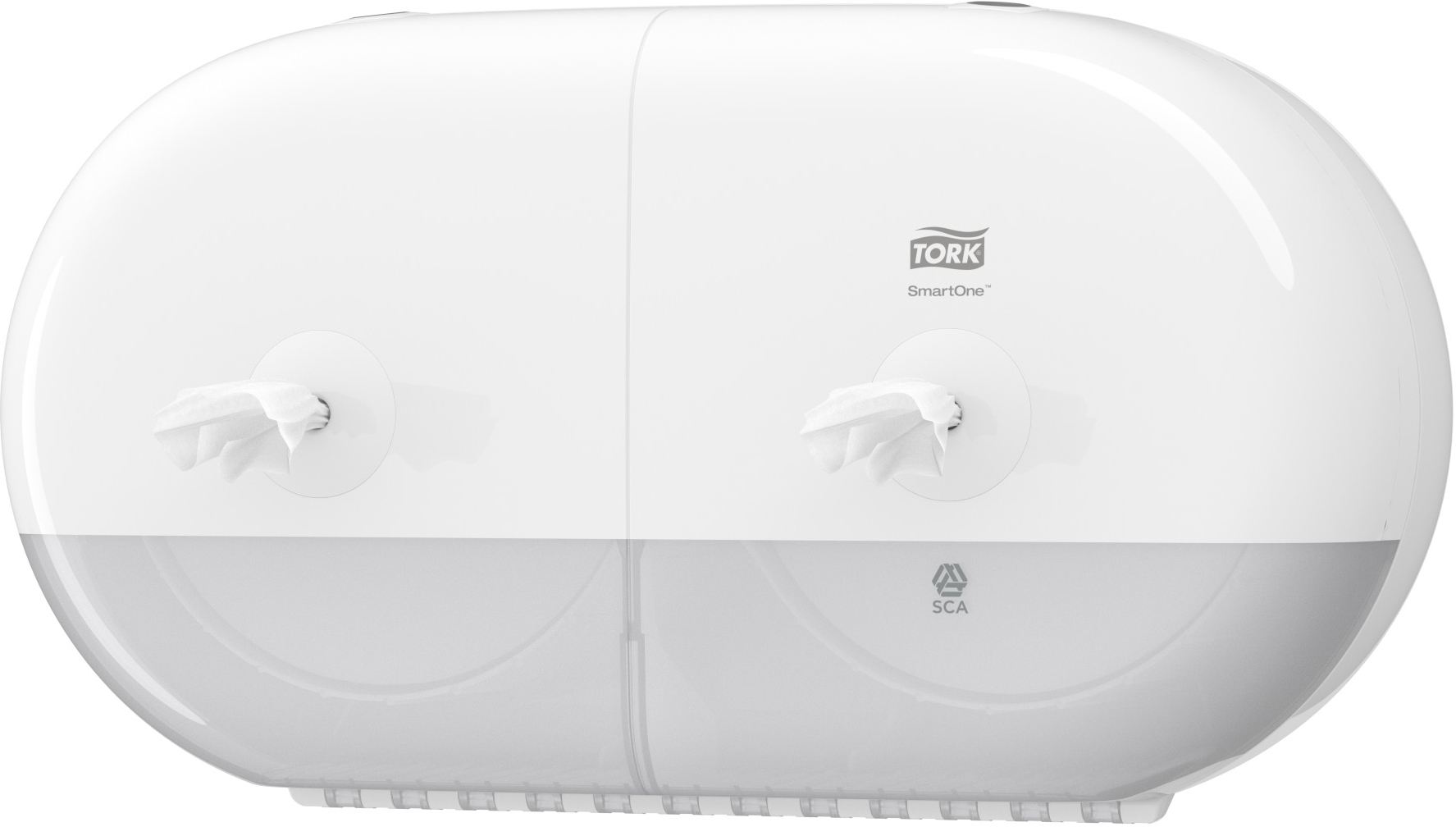 Двойной диспенсер для туалетной бумаги в мини-рулонах Tork SmartOne® mini арт. 682000 (белый)