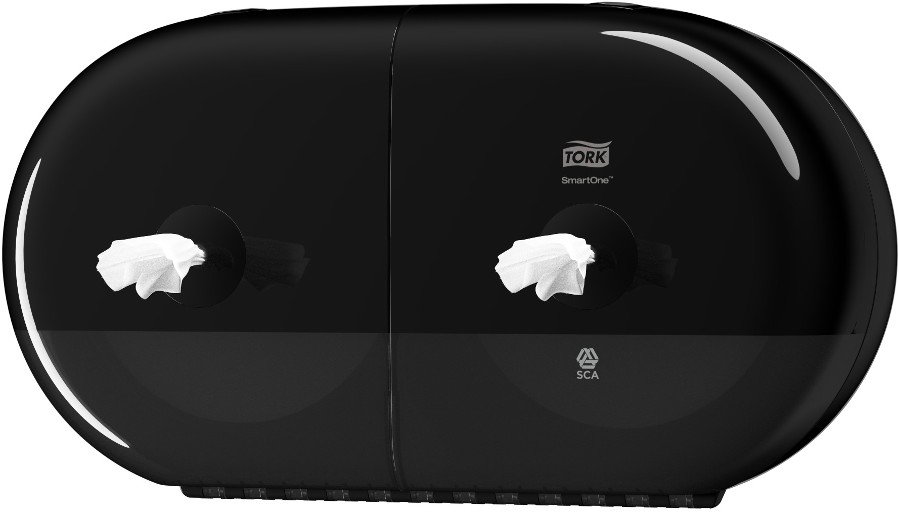 Двойной диспенсер для туалетной бумаги в мини-рулонах Tork SmartOne® mini арт. 682008 (черный)
