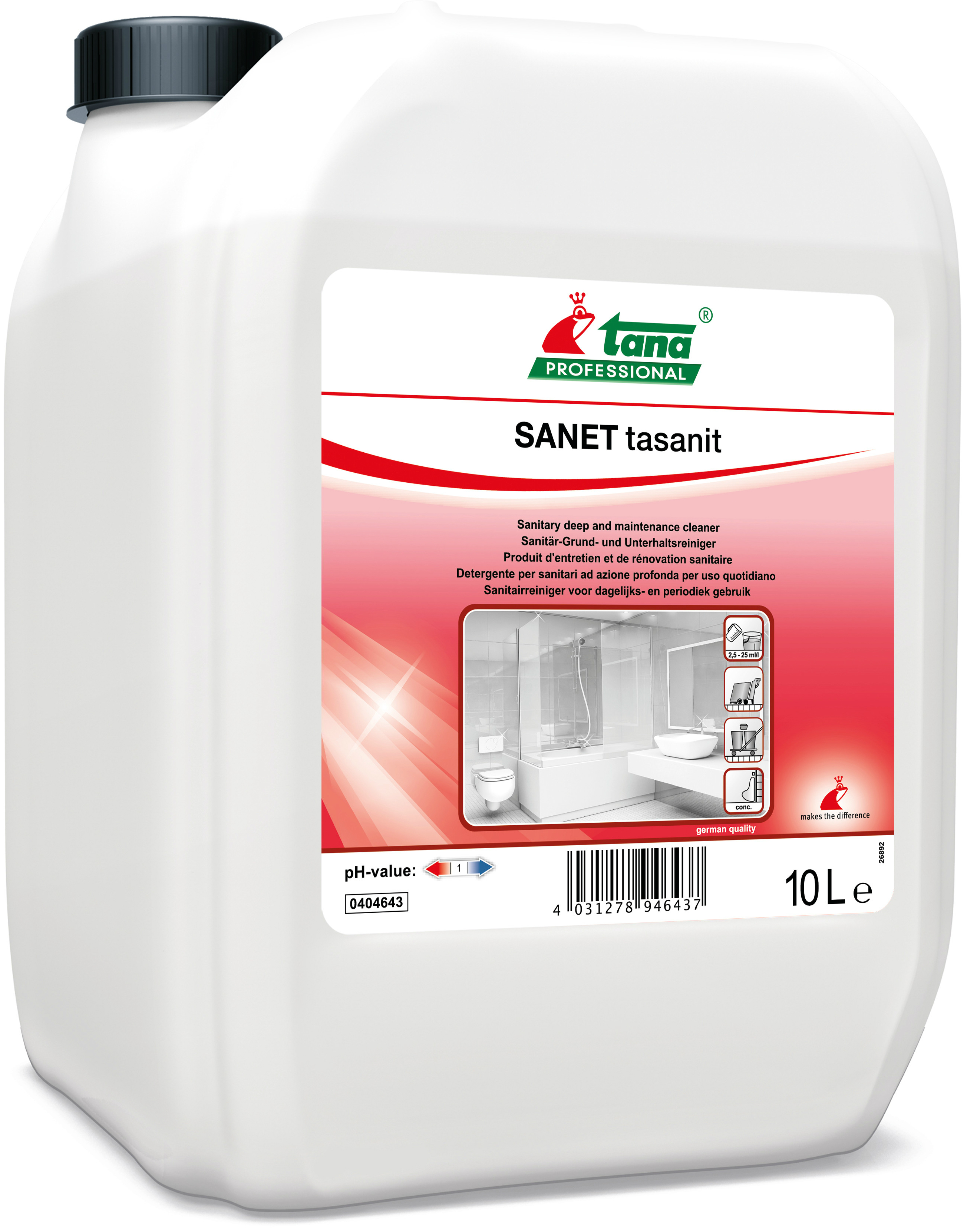 Sanet Tasanit Кислотное средство для санитарных зон арт. 13-0228 (10 л.)