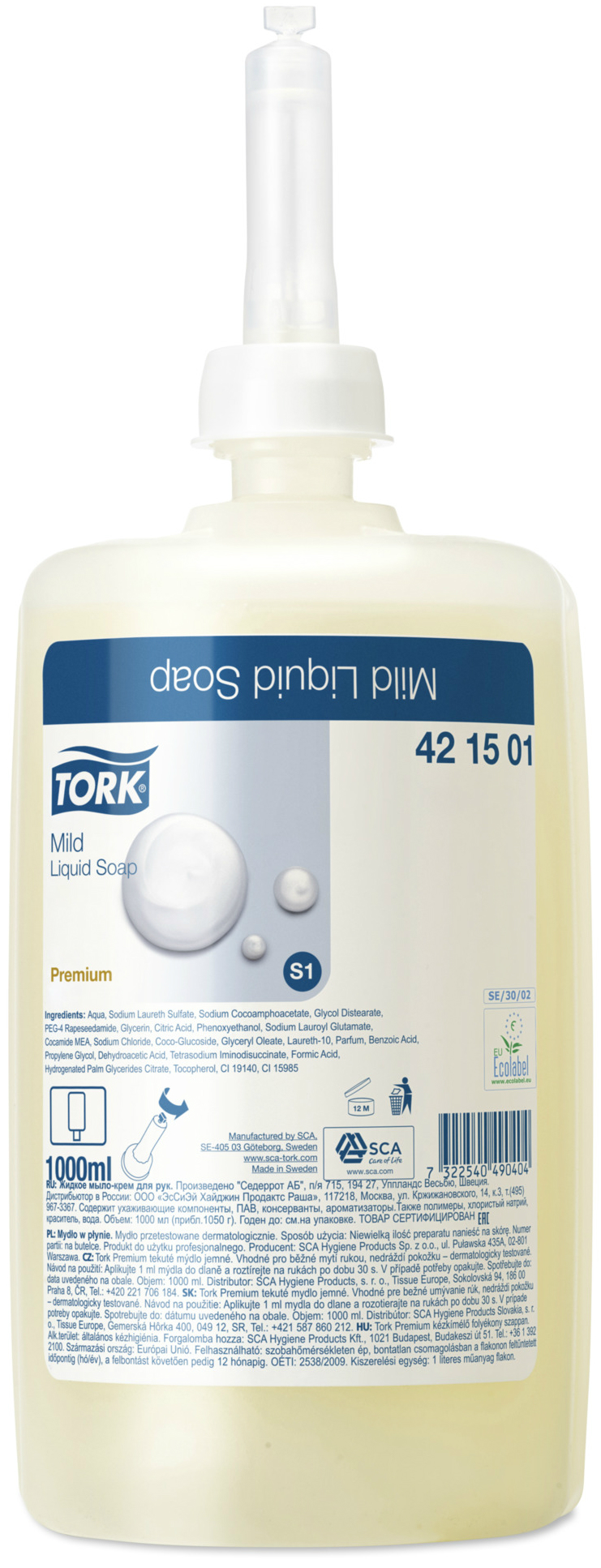 Жидкое крем мыло для рук Tork арт. 421501/420511 ()