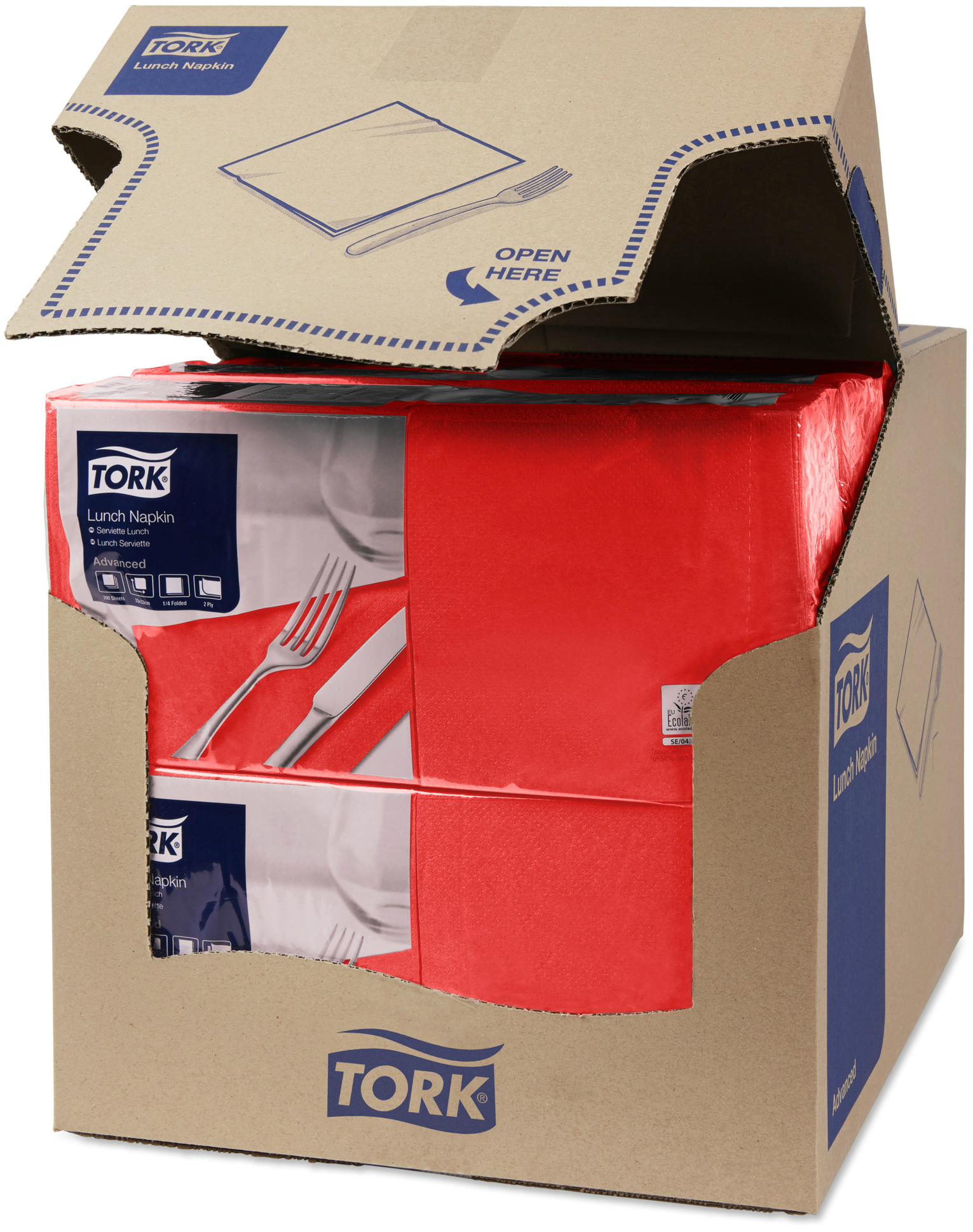 Салфетки бумажные 33х33 Tork