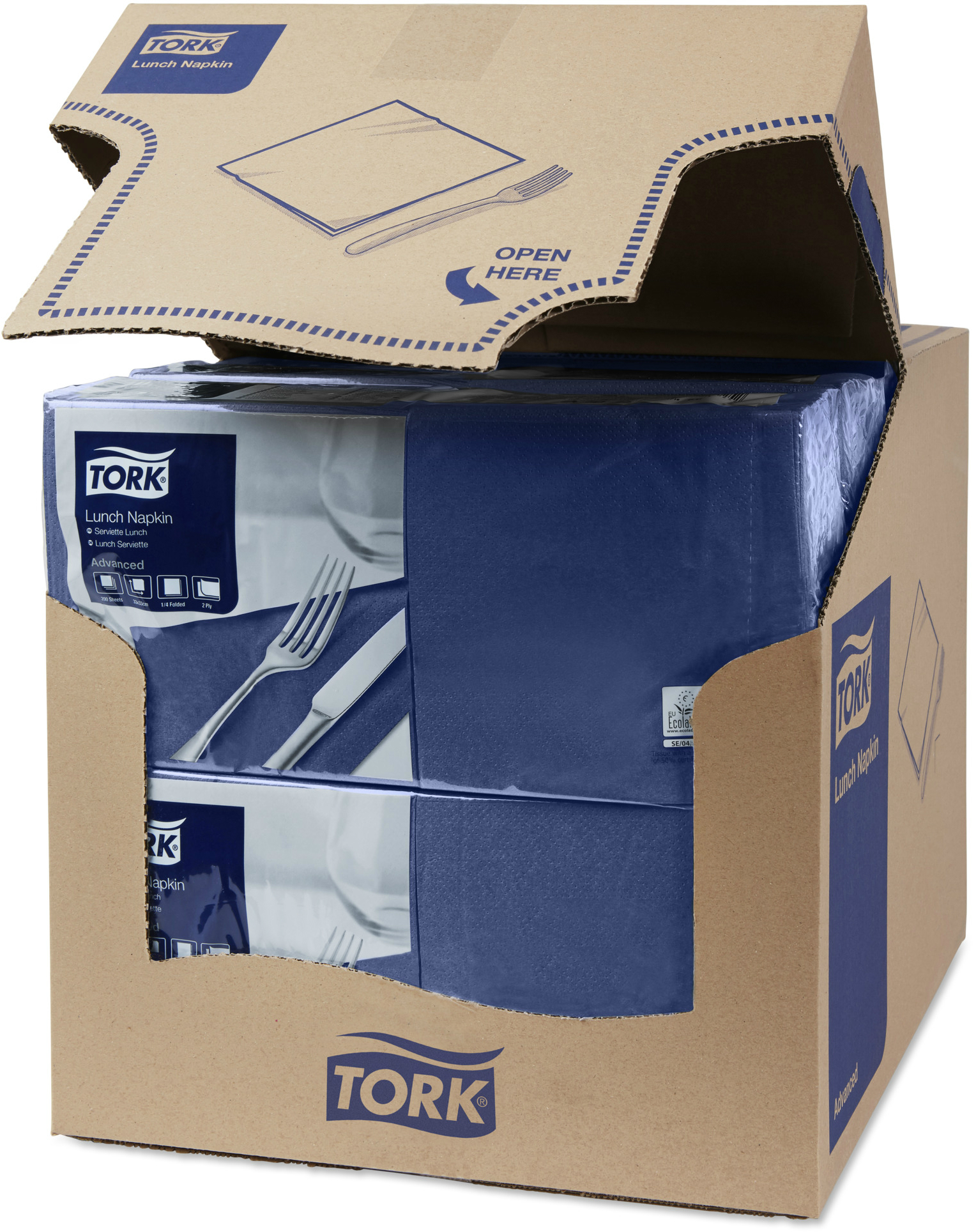 Салфетки бумажные 33х33 Tork