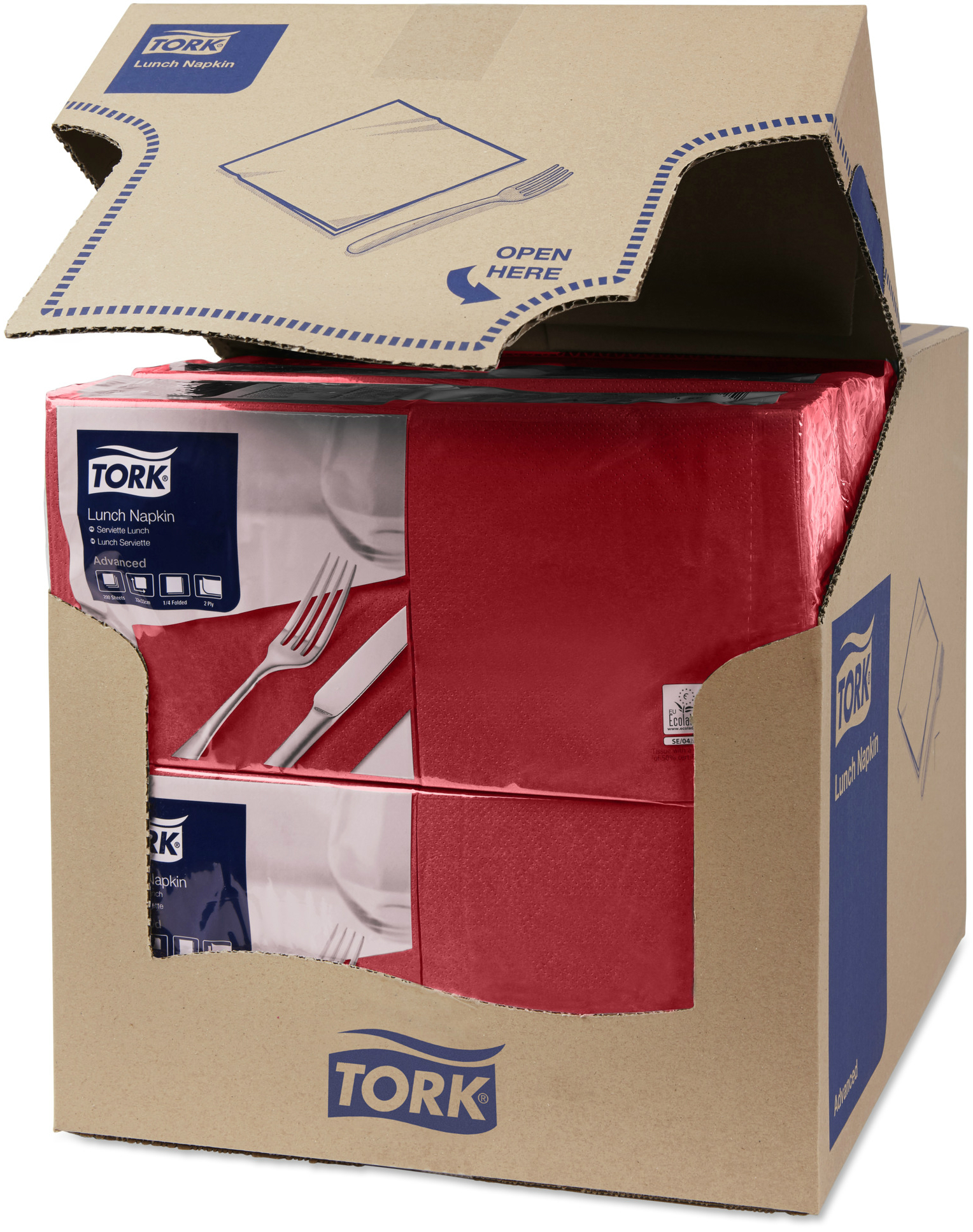 Салфетки бумажные 33х33 Tork