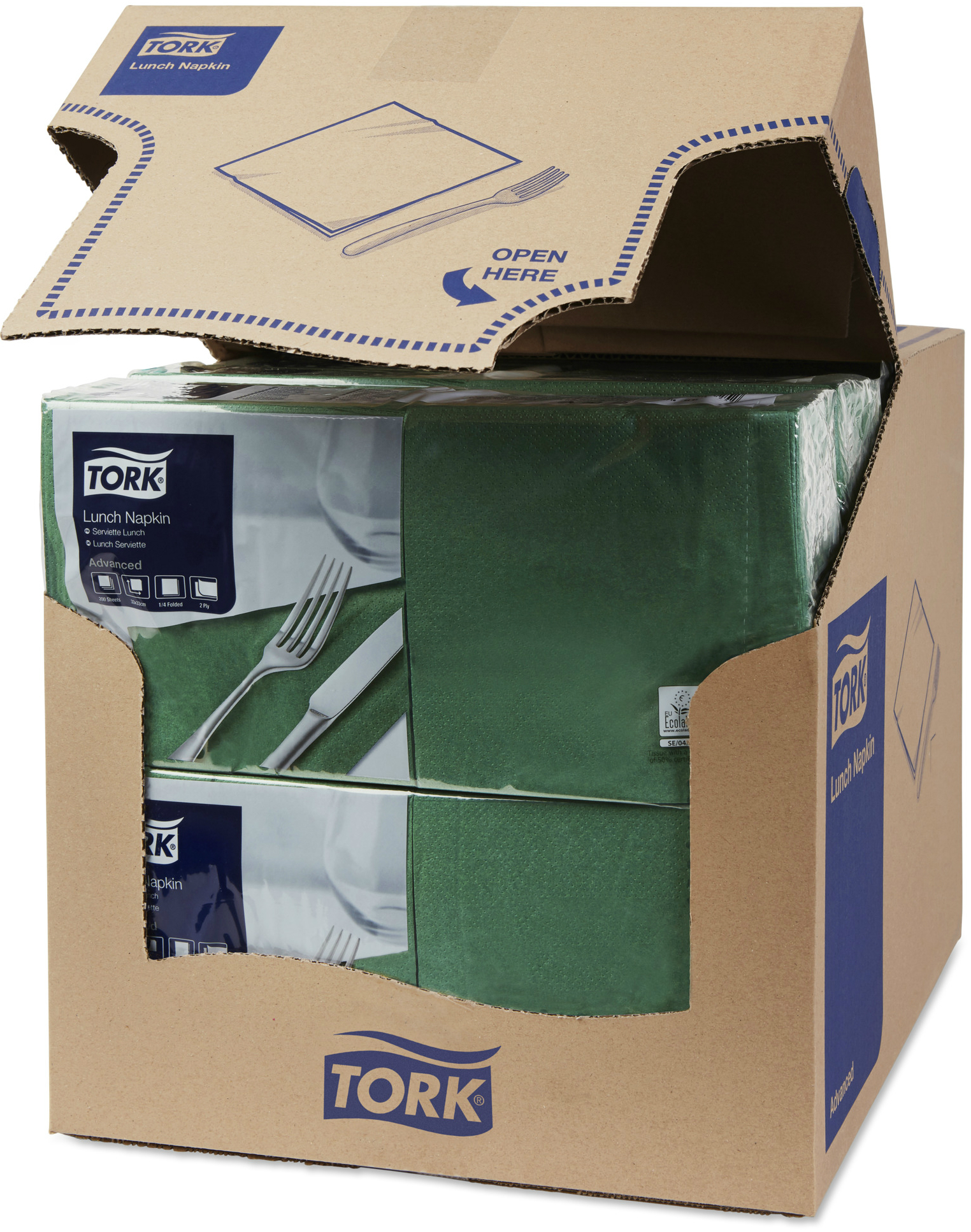 Салфетки бумажные 33х33 Tork