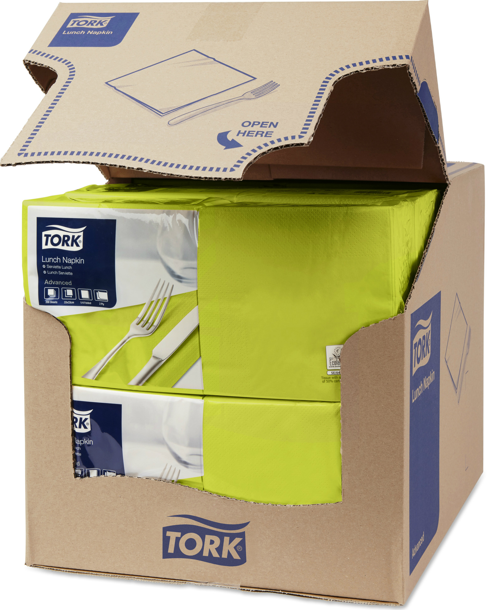 Салфетки бумажные 33х33 Tork