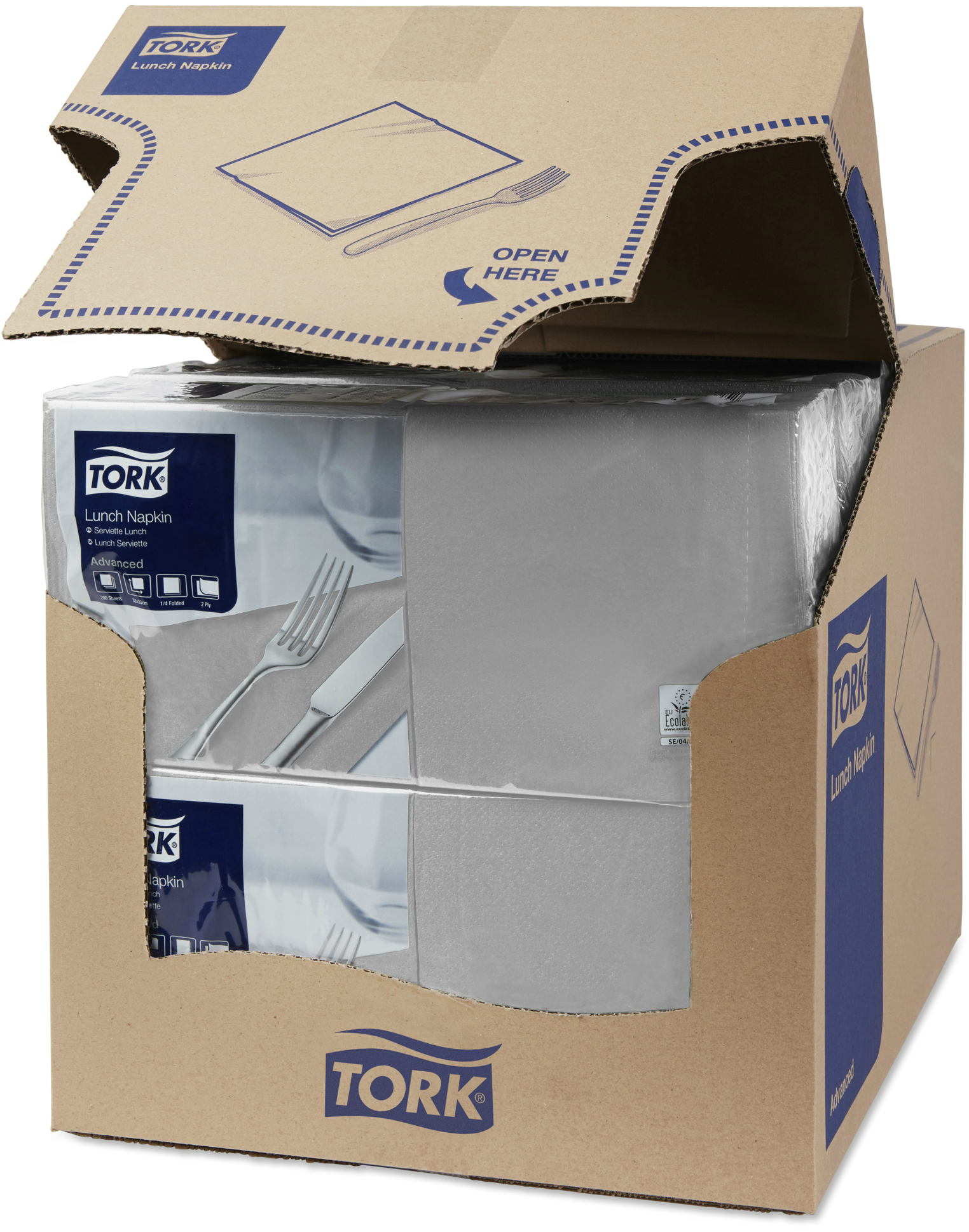 Салфетки бумажные 33х33 Tork
