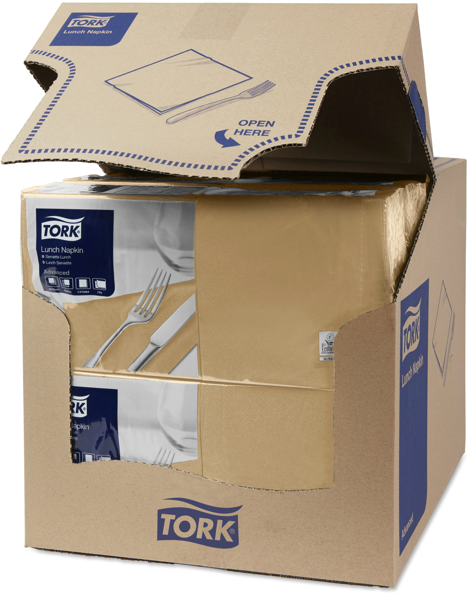 Салфетки бумажные 33х33 Tork