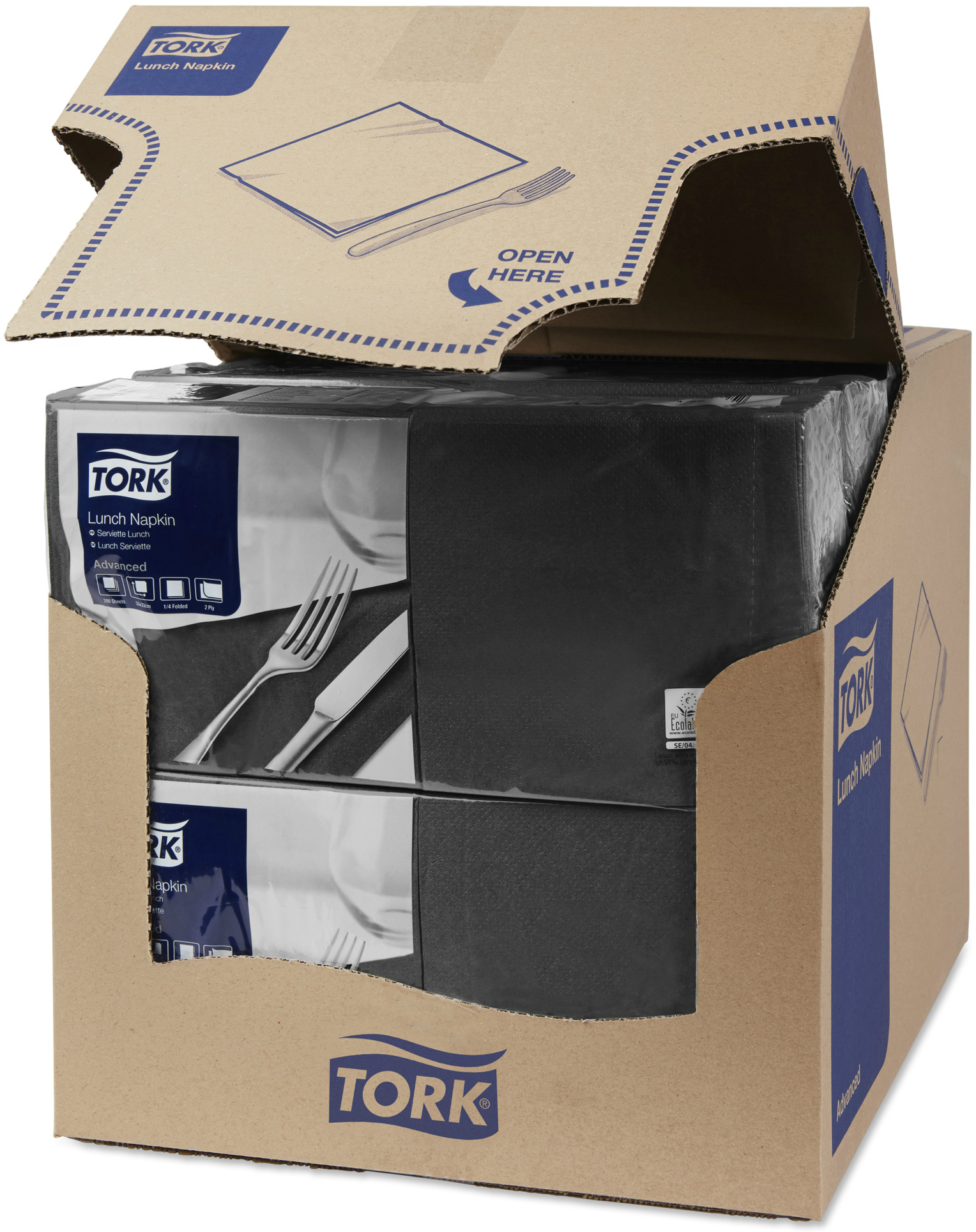 Салфетки бумажные 33х33 Tork