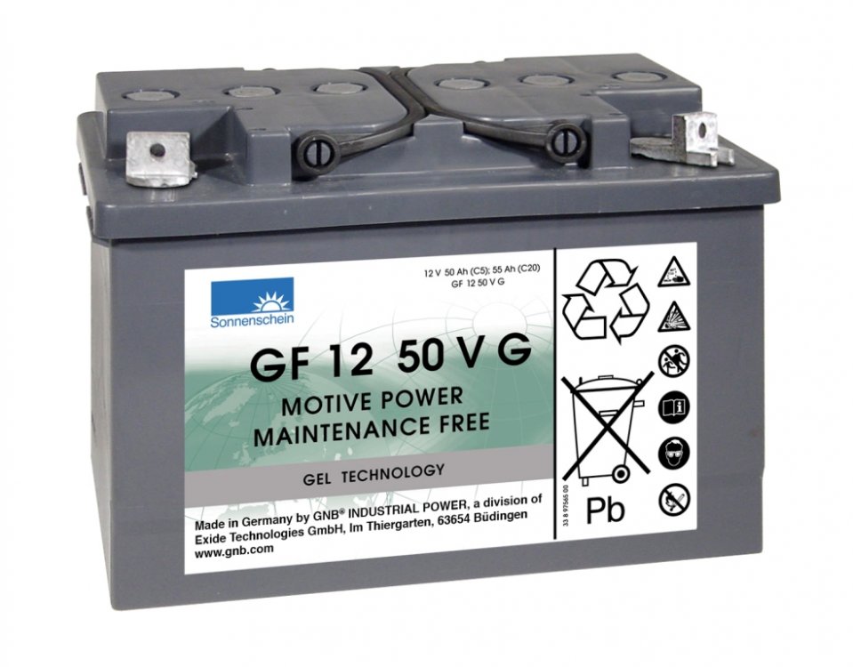GNB Тяговая аккумуляторная батарея GF 12 050 V G арт. GF 12 050 V G ()