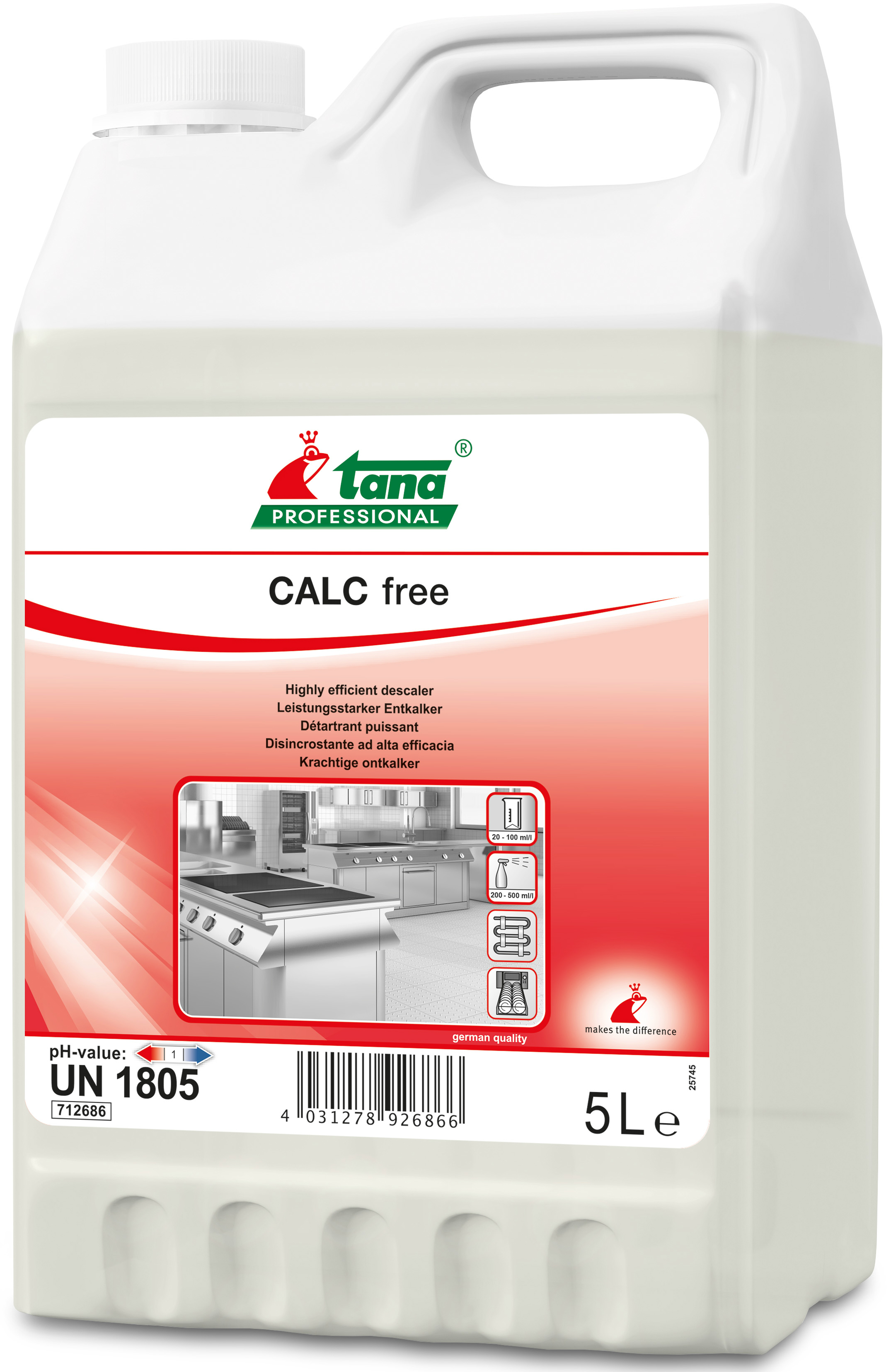 CALC free Кислотный растворитель известковых отложений арт. 13-0942 (5 л.)