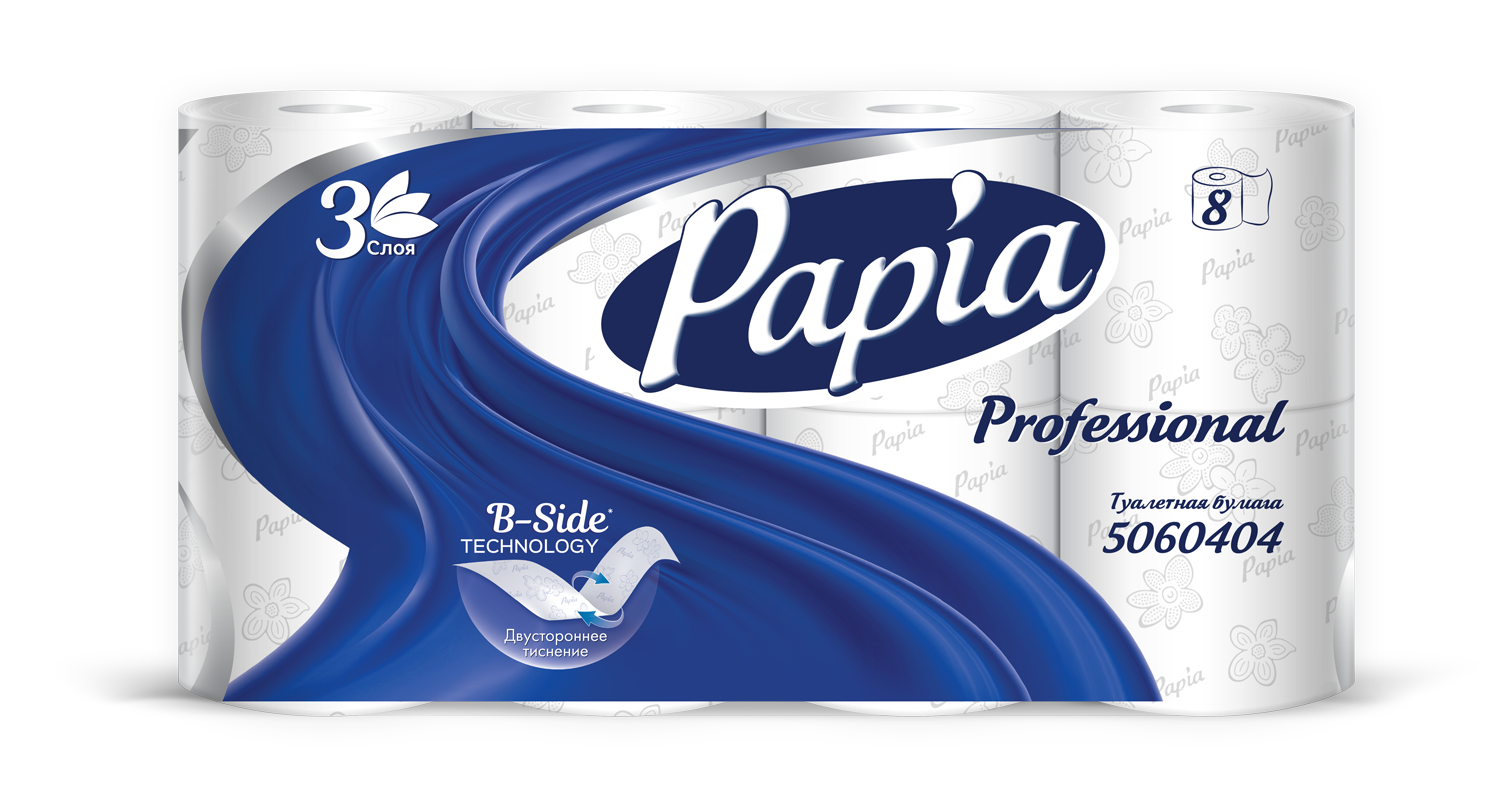 Туалетная бумага в малых рулонах PAPIA PROFESSIONAL арт. 5060404 ()