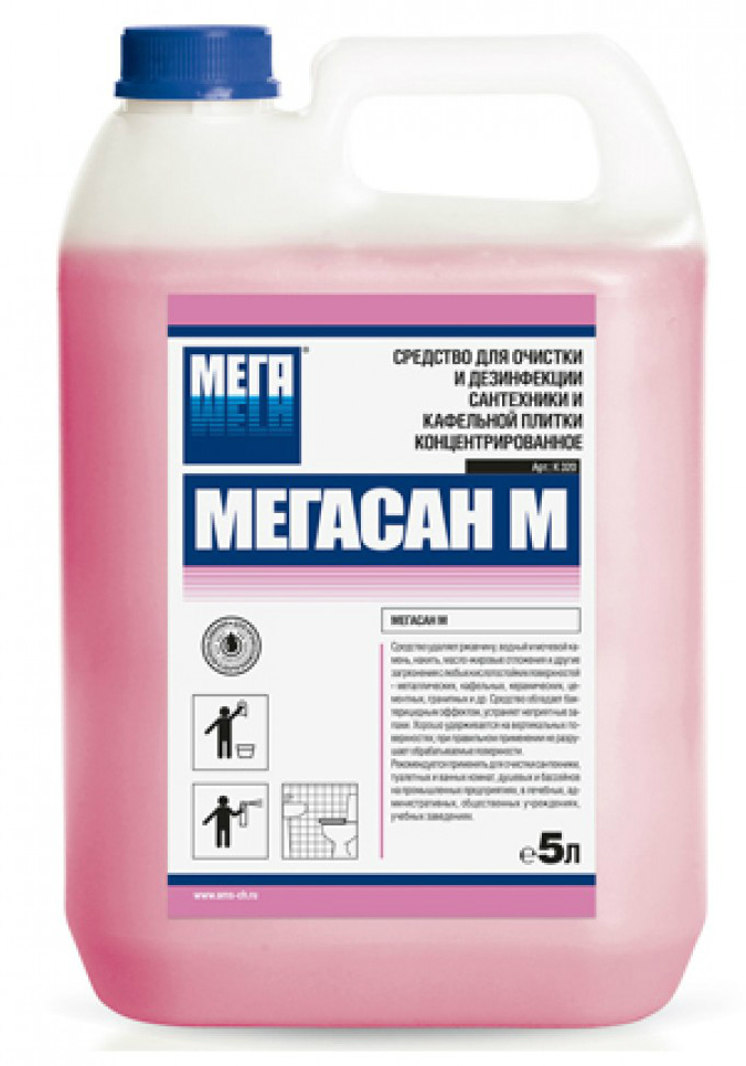 МЕГАСАН М гель для санитарной очистки сантехники арт. К 320 (5 л.)