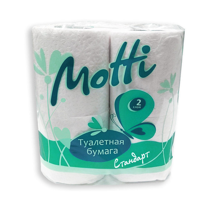 Туалетная бумага стандарт в рулонах MOTTI арт. 101714 ()