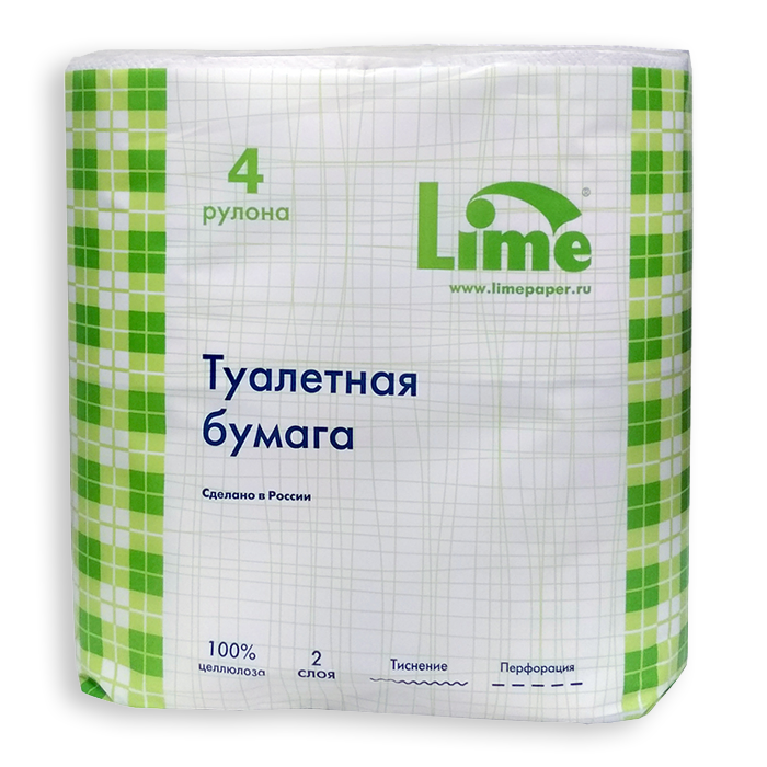 Туалетная бумага в стандартных рулонах LIME арт. 10.20 (Комфорт, 20 м., 2-сл)