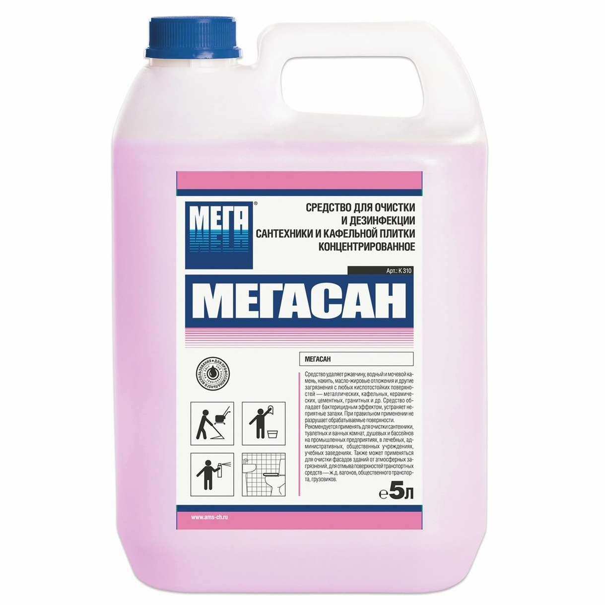 МЕГАСАН моющее средство арт. К 310 (5 л.)
